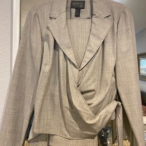 GORGEOUS Lafayette 148 wrap top/long skirt set